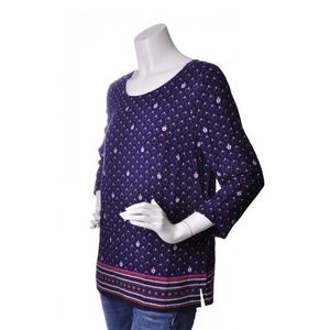 Tommy Hilfiger Blouse - ZINA BORDER PRT purple obraz