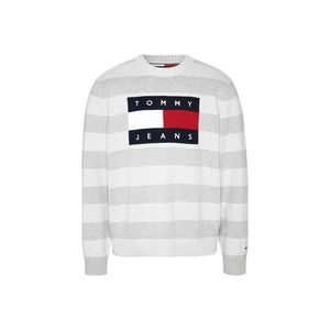 Tommy Jeans Sweater - TJM FLAG SWEATER grey obraz