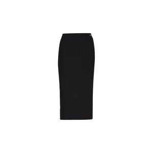 Tommy Jeans Skirt - TJW TINY TOMMY 1 RIB MIDI SKIRT black obraz