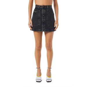 Diesel Skirt - DE-ALBUS SKIRT black obraz