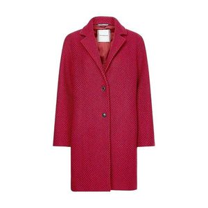 Tommy Hilfiger Coat - HERRINGBONE SB COAT red obraz