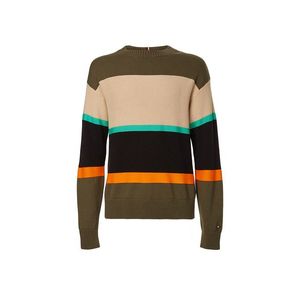 Tommy Hilfiger Sweater - COLOURBLOCK STRUCTURE SWEATER multicolour obraz