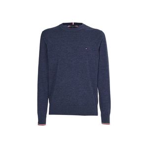 Tommy Hilfiger Sweater - TIPPED PIMA CTN MOULINE C-NK blue obraz