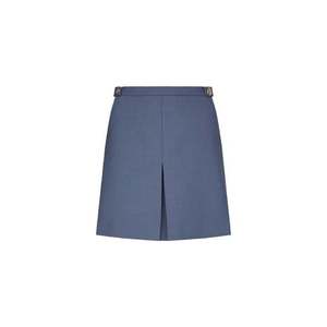 Tommy Hilfiger Skirt - GOLD BUTTON SHORT SKIRT blue obraz