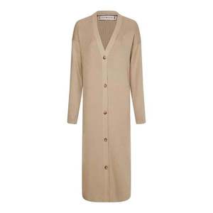 Tommy Hilfiger Cardigan - SOFT RIB MIDI V-NK CARDIGAN beige obraz