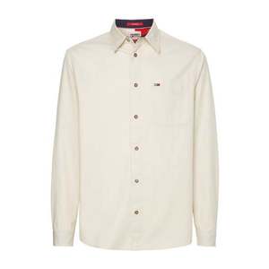 Tommy Jeans Shirt - TJM NOVEL COLLEGIATE SHIRT white obraz