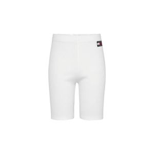 Tommy Jeans Shorts - TJW RIB BADGE CYCLE SHORT white obraz