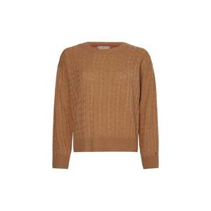 Tommy Hilfiger Sweater - SOFTWOOL CABLE C-NK SWEATER red obraz