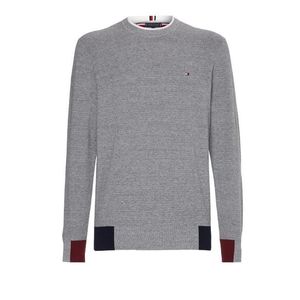 Tommy Hilfiger Sweater - RWB BLOCK PLACEMENT CREW grey obraz