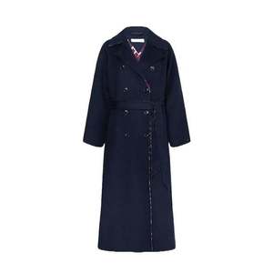 Tommy Hilfiger Coat - WOOL BLEND DF JAQUAR patterned obraz