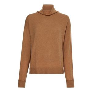 Tommy Hilfiger Sweater - SOFTWOOL MOCK-NK SWE brown obraz