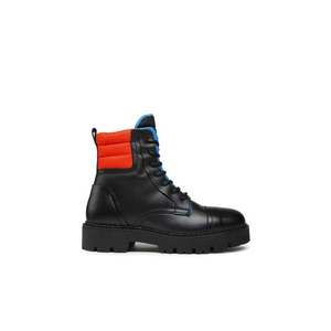 Tommy Jeans Boots - PADDED LACE UP HERIT black obraz