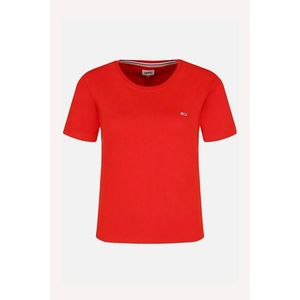 Tommy Jeans T-shirt - TJW SOFT JERSEY TEE red obraz