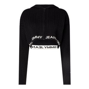 Tommy Jeans Cardigan - TJW BXY CROP ZIP WAI black obraz