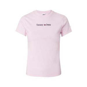 Tommy Jeans T-shirt - TJW BABY SERIF LINEA pink obraz