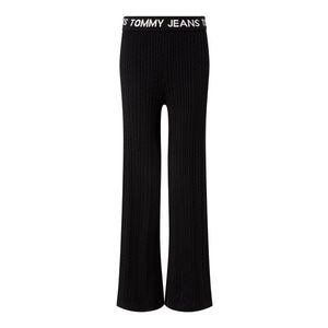 Tommy Jeans Pants - TJW CABLE KNIT PANTS black obraz