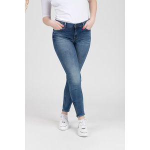 Tommy Jeans Jeans - NORA MID RISE SKNY ANKL ZIP MNM blue obraz