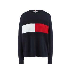 Tommy Hilfiger Sweater - TH ESSENTIAL STUCTURED FLAG SWTR dark blue obraz