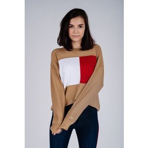 Tommy Hilfiger Sweater - ICON FLAG C-NK SWT beige obraz