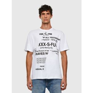 Diesel T-shirt - T JUSTFOLDED T-SHIRT white obraz