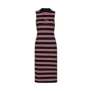 Tommy Jeans Dress - TJW SIDE SLIT STRIPE DRESS blue obraz