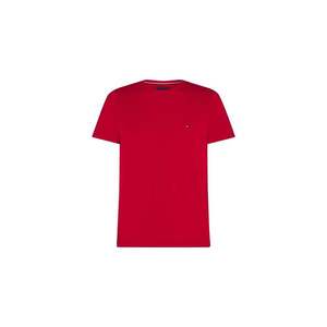 Men's red cotton t-shirt obraz