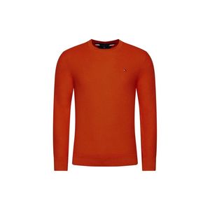 Tommy Hilfiger Sweater - GE-HONEYCOMB CREW NECK orange obraz