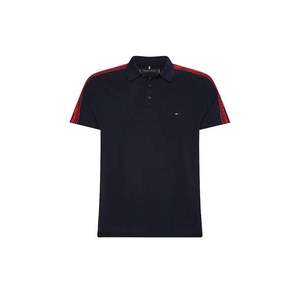 Tommy Hilfiger Polo shirt - FLAG OUTLINE TAPE SLIM POLO blue obraz