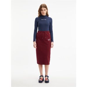 Tommy Jeans Skirt - TJW SIGNATURE HWK MI red obraz