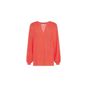 Tommy Hilfiger Blouse - ALYA V-NECK LS BLOUSE orange obraz