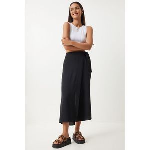 Happiness İstanbul Women's Black Skirt Look Ayrobin Shalwar Trousers obraz