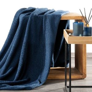 Eurofirany Unisex's Blanket 438718 Navy Blue obraz