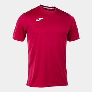 Pánské/chlapecké tričko Joma T-Shirt Combi S/S Fuchsia Maroon obraz