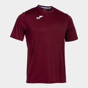 Pánské/chlapecké tričko Joma T-Shirt Combi S/S Burgundy obraz