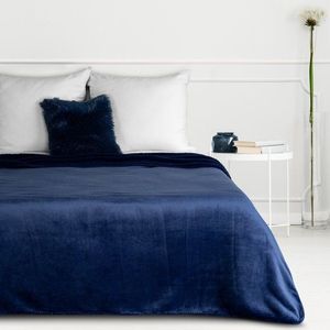 Eurofirany Unisex's Blanket 436591 Navy Blue obraz