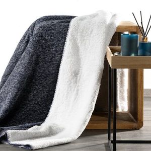 Eurofirany Unisex's Blanket 438609 Navy Blue obraz