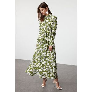 Trendyol Green Floral Dress obraz