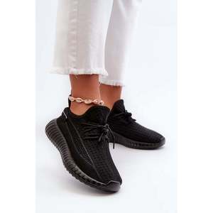Černé dámské látkové nazouvací sportovní boty Nelmarie obraz