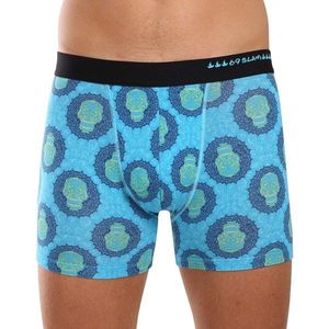 Pánské boxerky 69SLAM fit bamboo SKULL MANDALA obraz