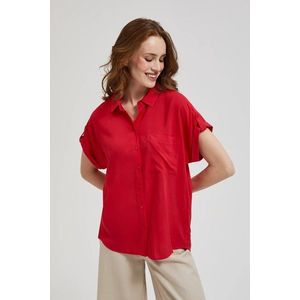 Dámská košile s kapsou MOODO - červená obraz