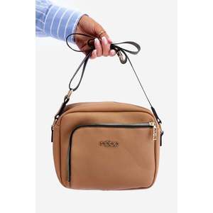 NOBO Eco Leather Messenger Bag Hnědá obraz