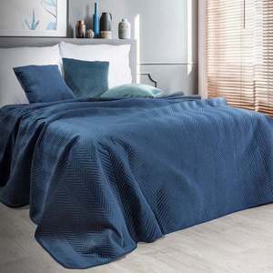 Eurofirany Unisex's Bedspread 423450 Navy Blue obraz