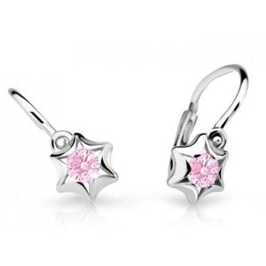 Cutie Jewellery Dětské náušnice z bílého zlata C2159-10-X-2 růžová obraz