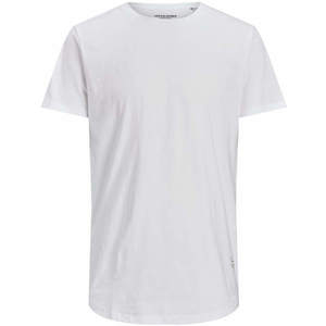 Jack&Jones Pánské triko JJENOA Long Line Fit 12113648 White S obraz