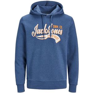 Jack&Jones PLUS Pánská mikina JJELOGO Regular Fit 12236803 Ensign Blue 4XL obraz