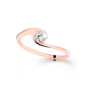 Cutie Jewellery Zásnubní prsten z růžového zlata se zirkonem Z6134-1793-X-4 58 mm obraz