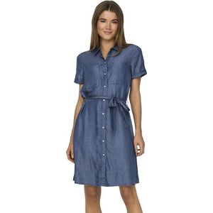 Jacqueline de Yong Dámské šaty JDYJASPER Regular Fit 15312440 Medium Blue Denim XXL obraz