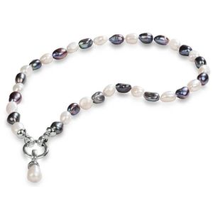 JwL Luxury Pearls Náhrdelník z pravých perel ve dvou odstínech JL0316 obraz