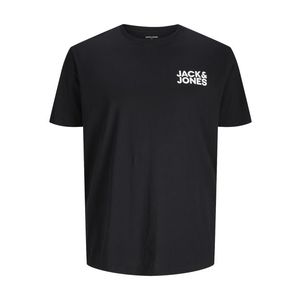 Jack&Jones PLUS Pánské triko JJELOGO Regular Fit 12158505 Black 5XL obraz