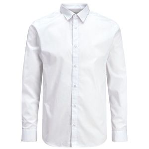 Jack&Jones PLUS Pánská košile JJJOE Slim Fit 12200623 White 5XL obraz